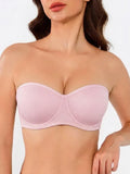 Soutien-gorge balconnet bandeau à armatures en tulle transparent