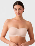 Soutien-gorge push-up bandeau sans coutures ni armatures effet jelly
