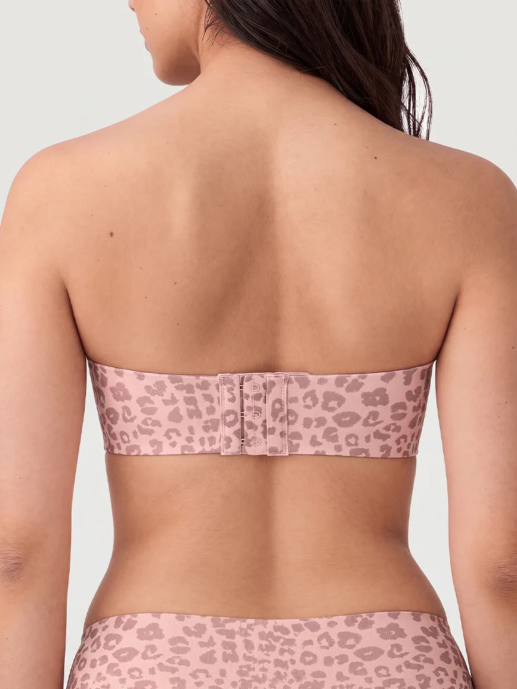 Soutien-gorge push-up bandeau sans coutures ni armatures effet jelly