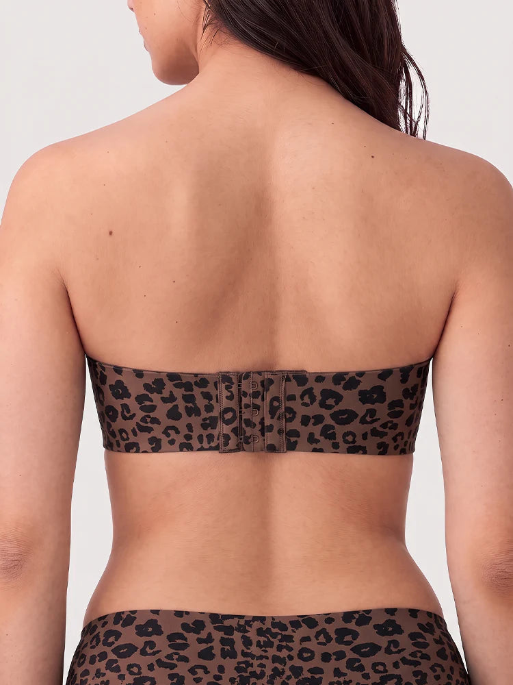 Soutien-gorge push-up bandeau sans coutures ni armatures effet jelly