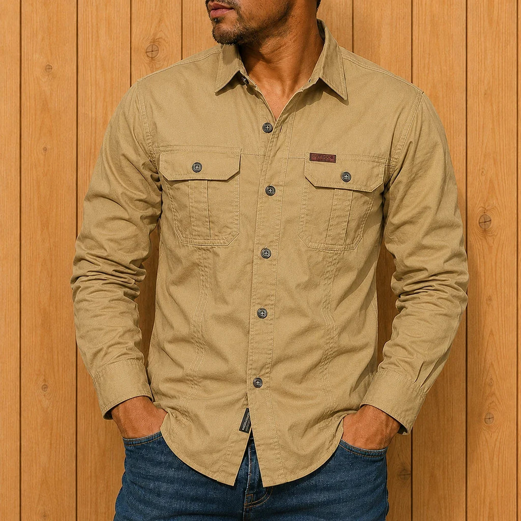 Chemise utilitaire boutonnée - Maison Flavigny