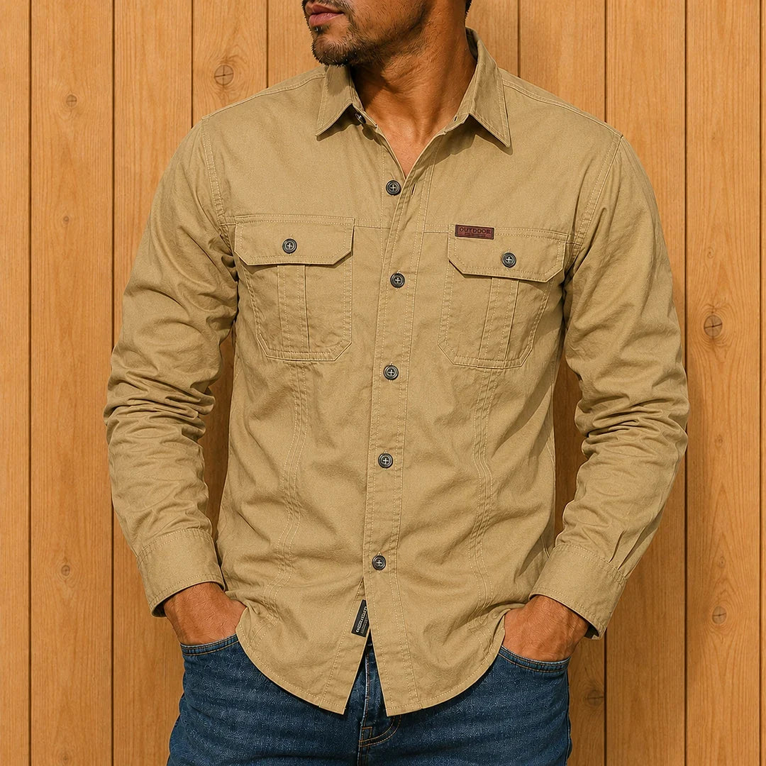Chemise utilitaire boutonnée - Maison Flavigny