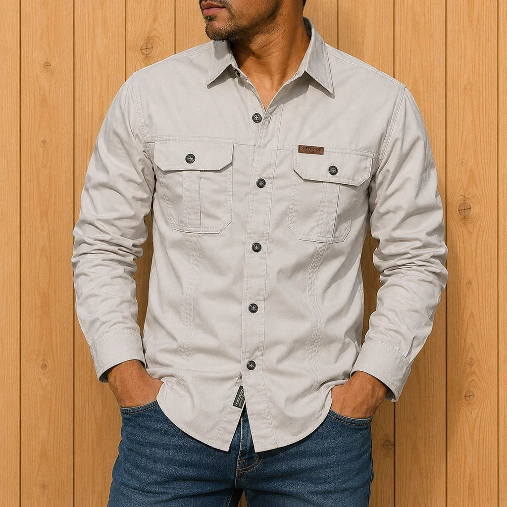 Chemise utilitaire boutonnée - Maison Flavigny