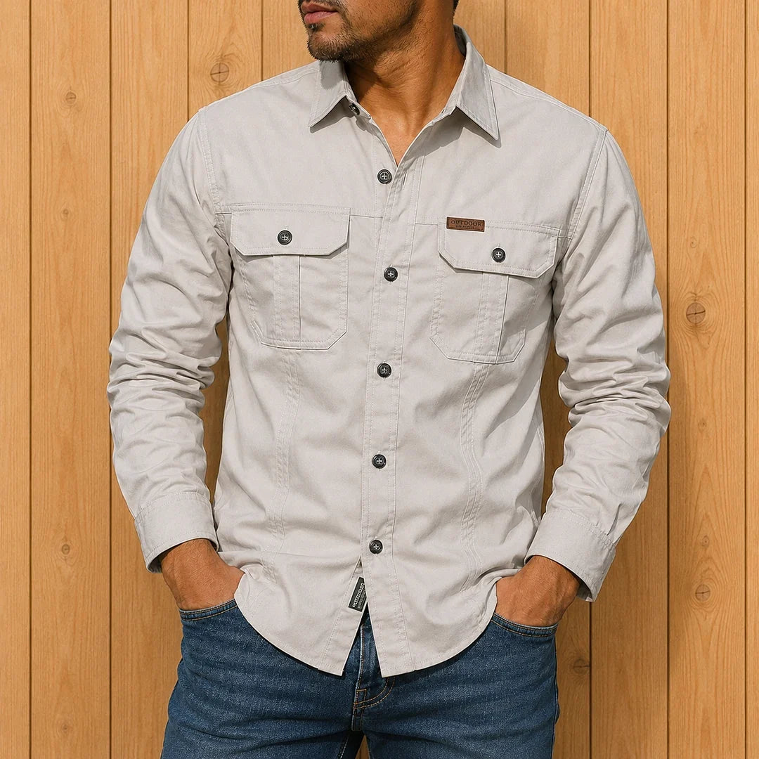 Chemise utilitaire boutonnée - Maison Flavigny
