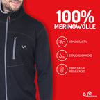 Sweat à capuche en laine mérinos Maestro - Maison Flavigny
