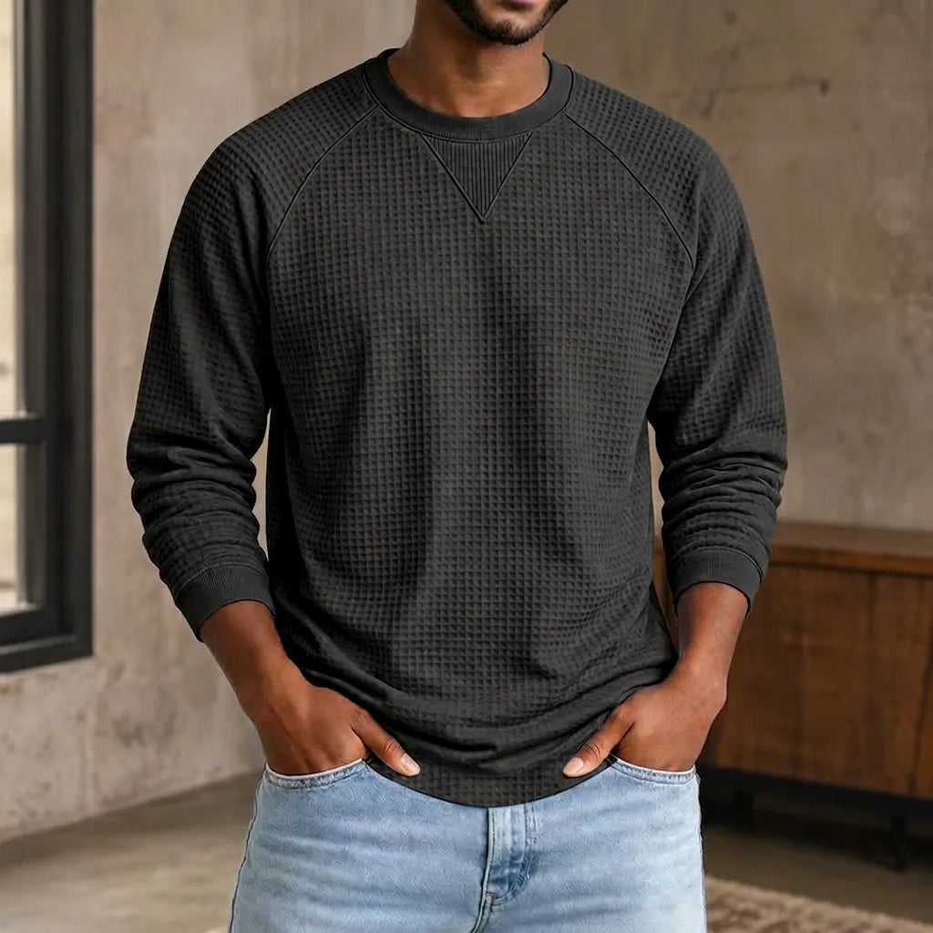 Sweat-shirt en nid d'abeille en maille - Maison Flavigny