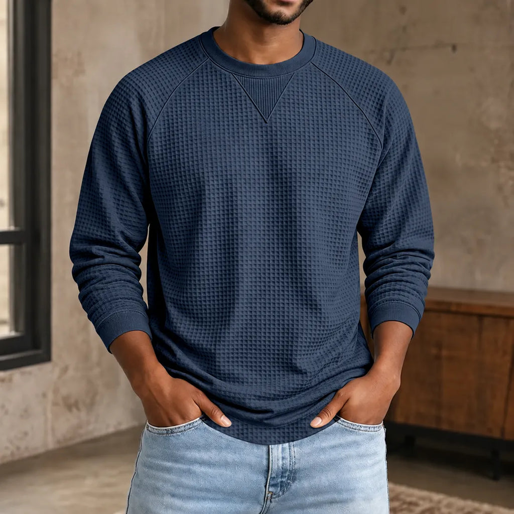Sweat-shirt en nid d'abeille en maille - Maison Flavigny