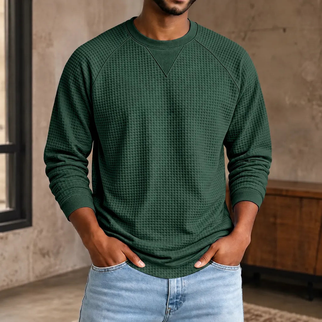 Sweat-shirt en nid d'abeille en maille - Maison Flavigny