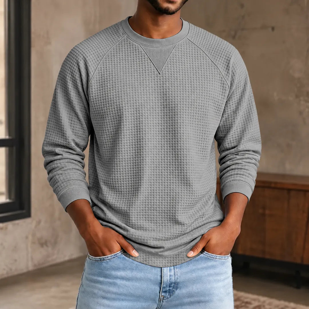 Sweat-shirt en nid d'abeille en maille - Maison Flavigny