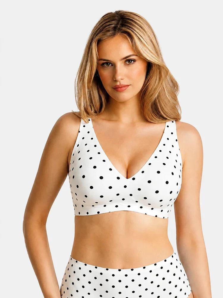 Soutien-gorge gel sans coutures ni armatures – Push-up col V plongeant