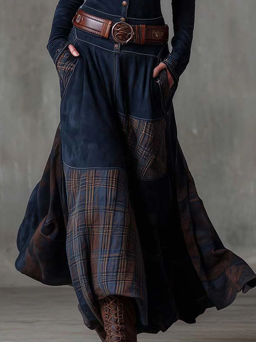 Robe en daim Elisa - Maison Flavigny
