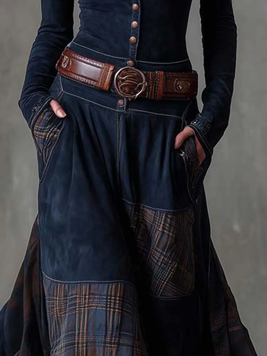 Robe en daim Elisa - Maison Flavigny