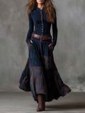 Robe en daim Elisa - Maison Flavigny