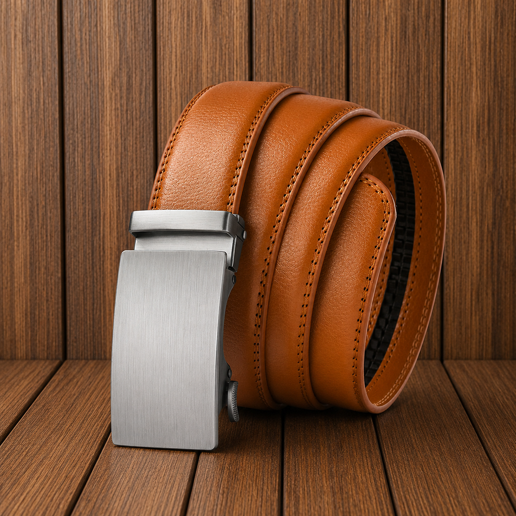 Ceinture à boucle coulissante en cuir Slide - Maison Flavigny