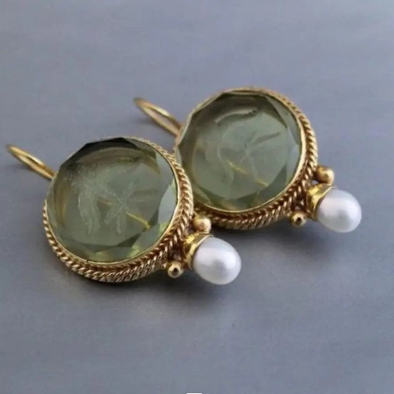 Boucles d'oreilles rondes vintage Aisha - Maison Flavigny