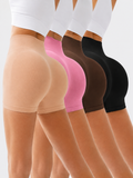 Lot de 4 shortys gainants côtelés effet push-up