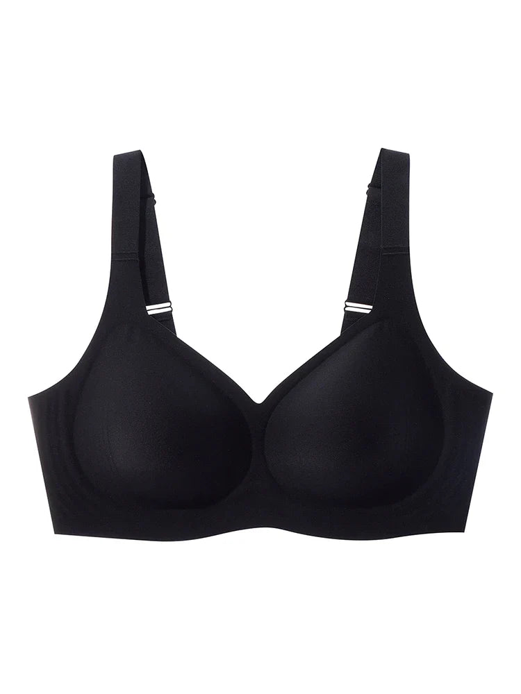 Soutien-gorge grande taille sans coutures ni armatures, couvrance intégrale