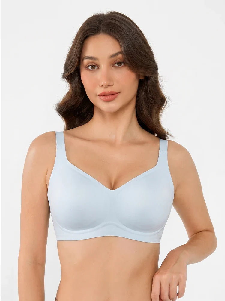 Soutien-gorge grande taille sans coutures ni armatures, couvrance intégrale