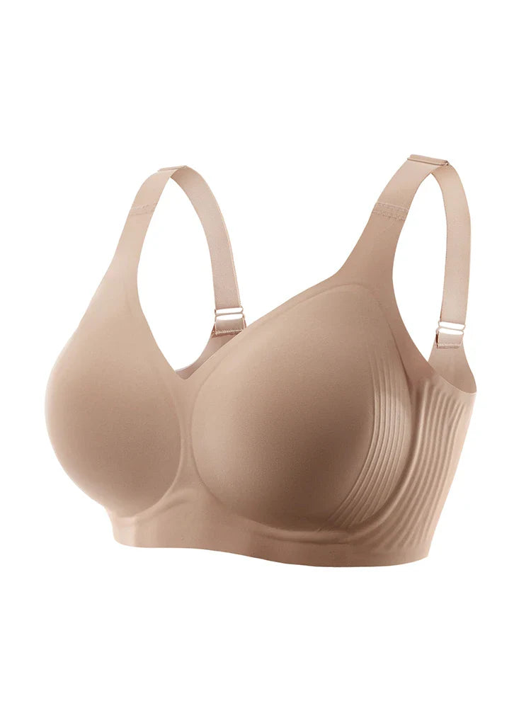 Soutien-gorge grande taille sans coutures ni armatures, couvrance intégrale