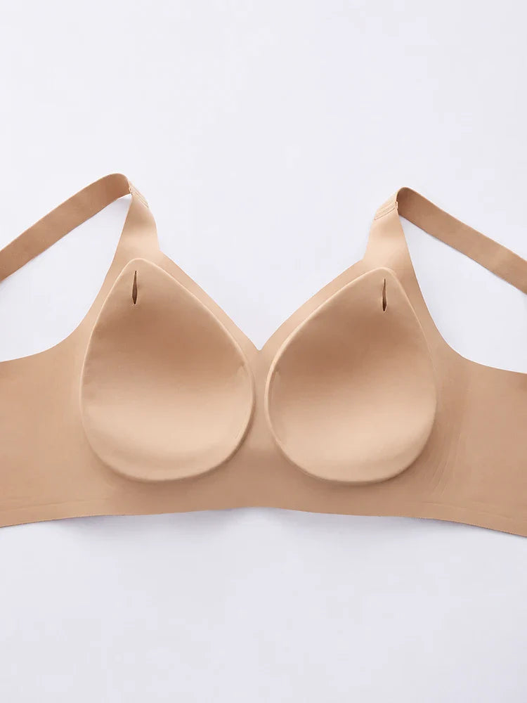 Soutien-gorge grande taille sans coutures ni armatures, couvrance intégrale