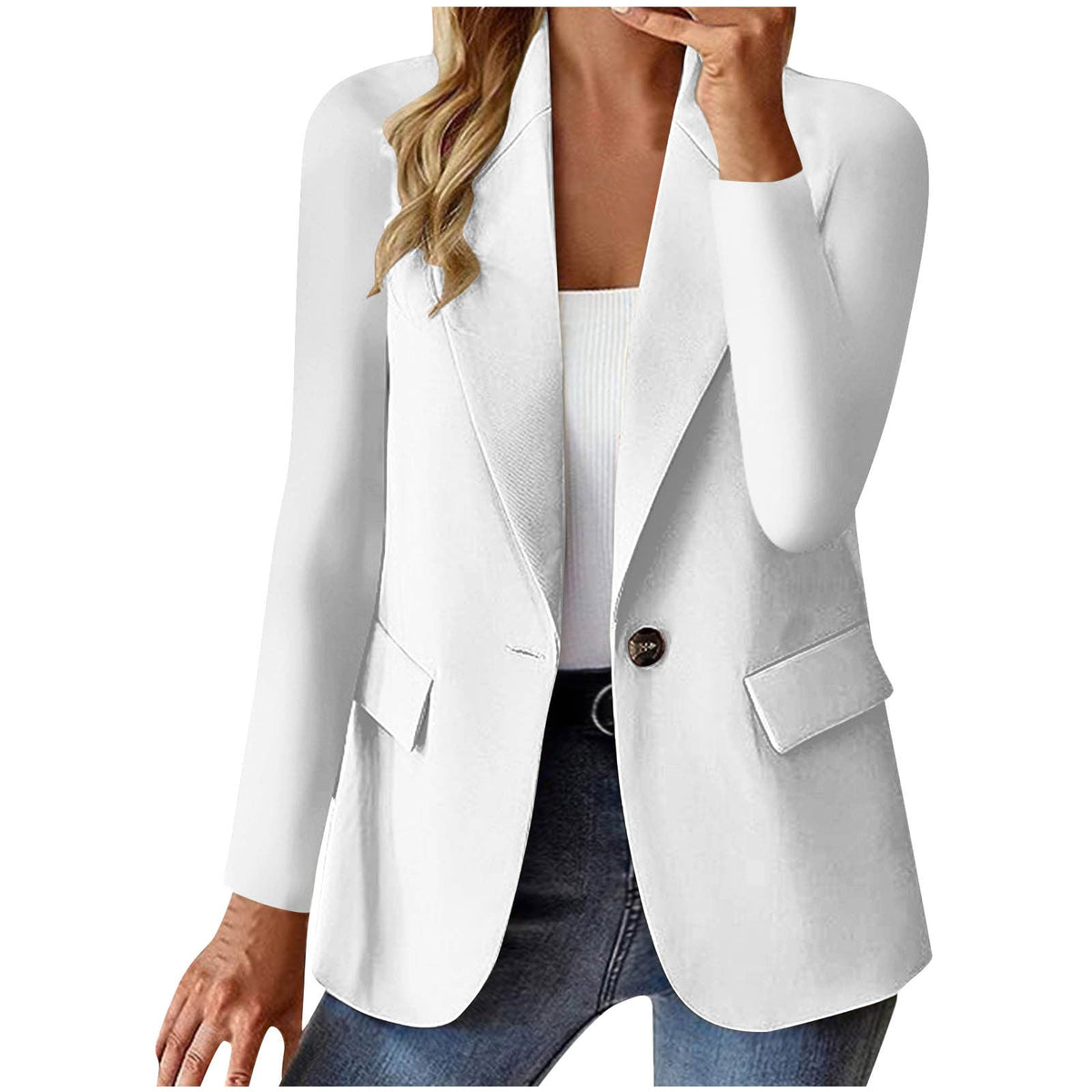 Blazer ajusté à la coupe à col cranté Miranda - Maison Flavigny