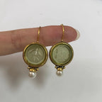 Boucles d'oreilles rondes vintage Aisha - Maison Flavigny