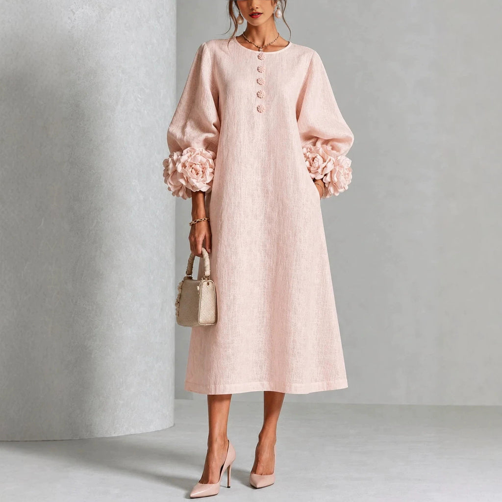 Robe midi fleurie Ivy - Maison Flavigny