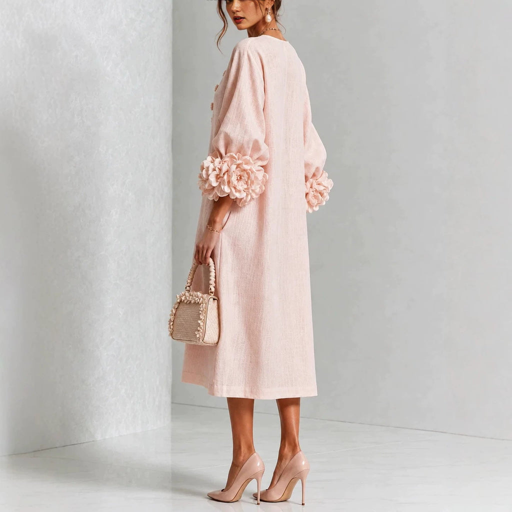 Robe midi fleurie Ivy - Maison Flavigny