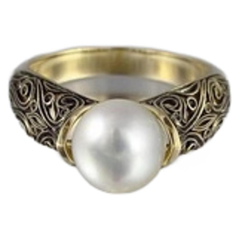 Bague vintage en perles Dawn - Maison Flavigny