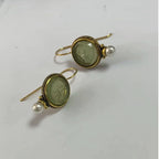Boucles d'oreilles rondes vintage Aisha - Maison Flavigny