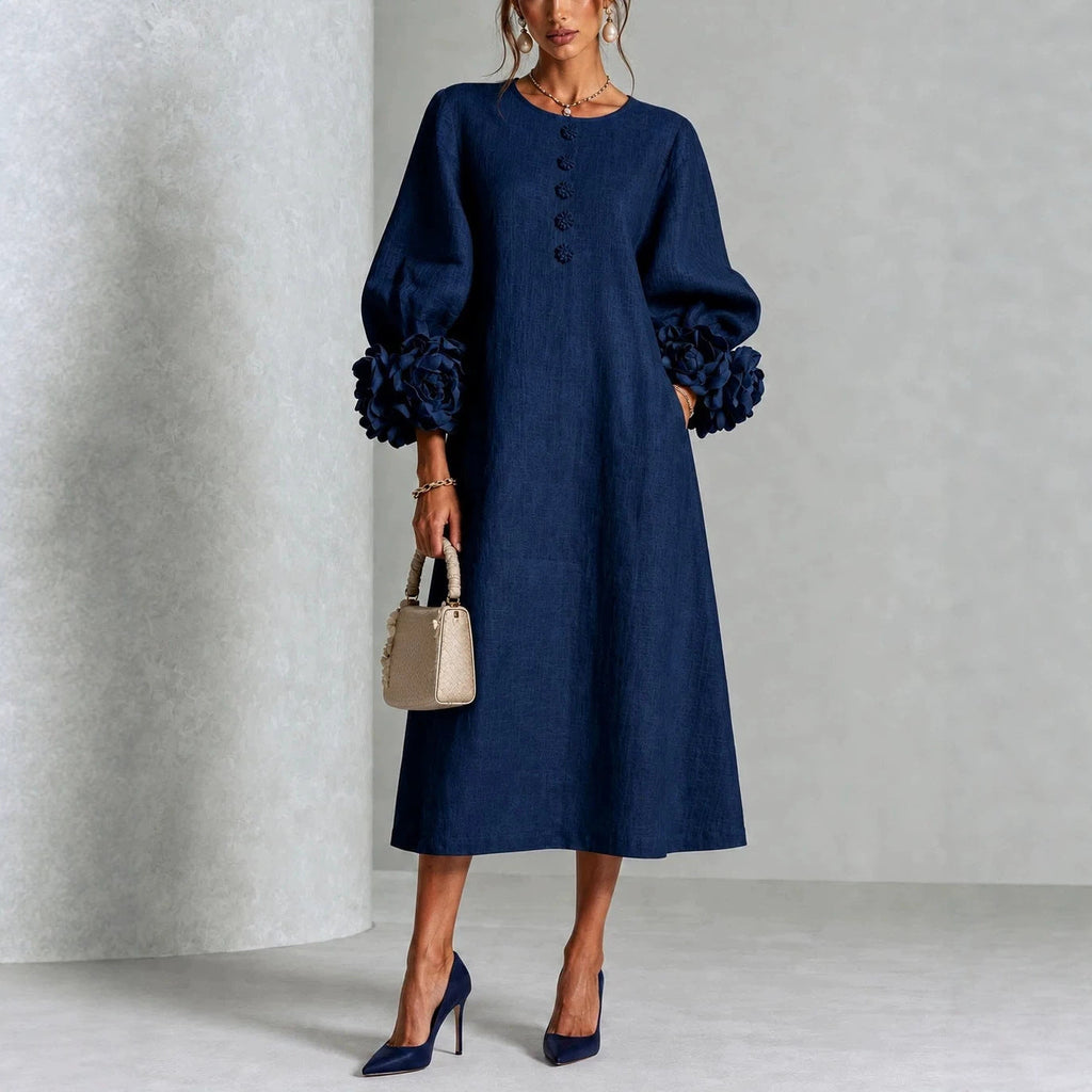 Robe midi fleurie Ivy - Maison Flavigny