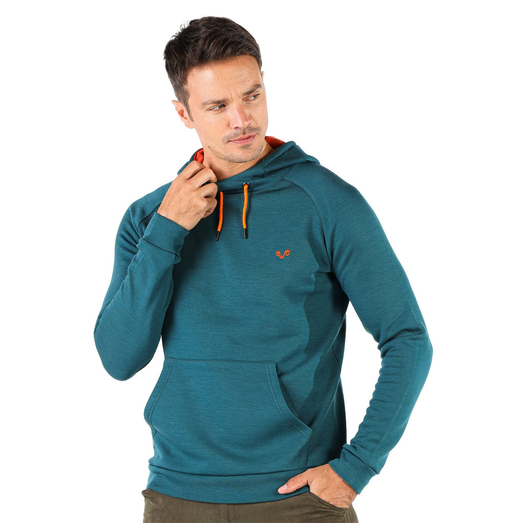 Sweat à capuche en laine mérinos Scout - Maison Flavigny