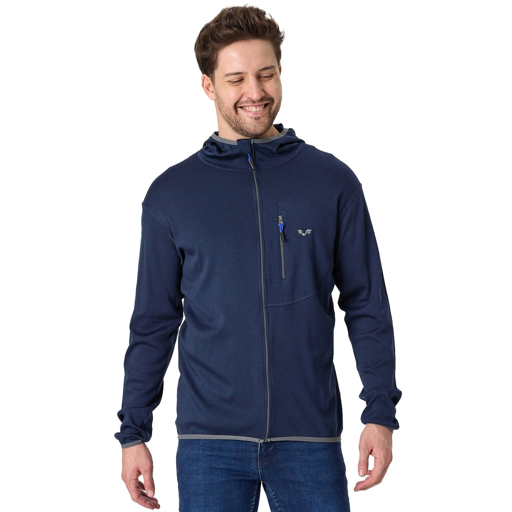 Sweat à capuche en laine mérinos Maestro - Maison Flavigny