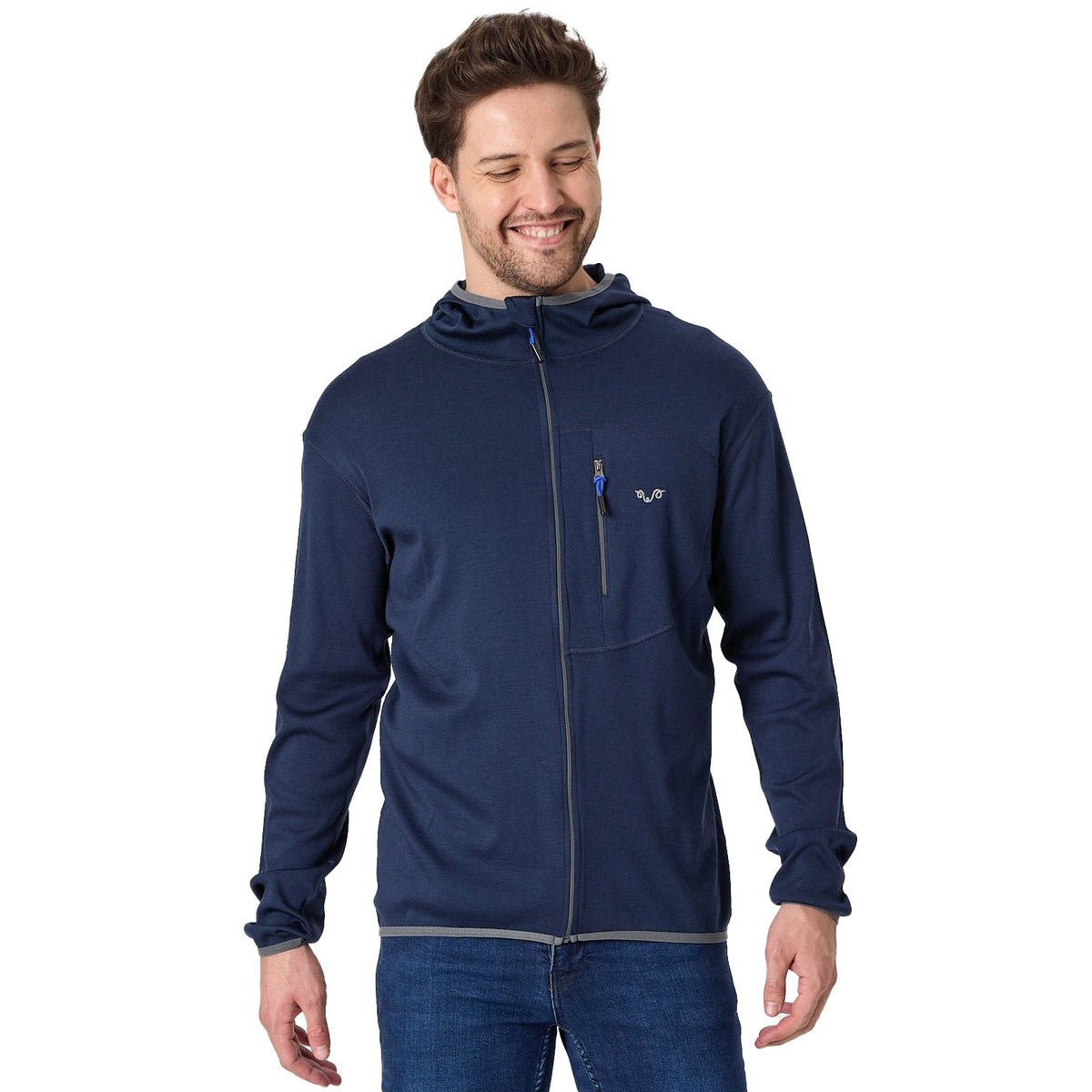 Sweat à capuche en laine mérinos Maestro - Maison Flavigny