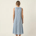 Robe longue à volants sans manches Vicky - Maison Flavigny