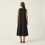 Robe longue à volants sans manches Vicky - Maison Flavigny