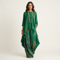 Ensemble deux pièces asymétrique en coton Cariola - Maison Flavigny