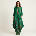 Ensemble deux pièces asymétrique en coton Cariola - Maison Flavigny