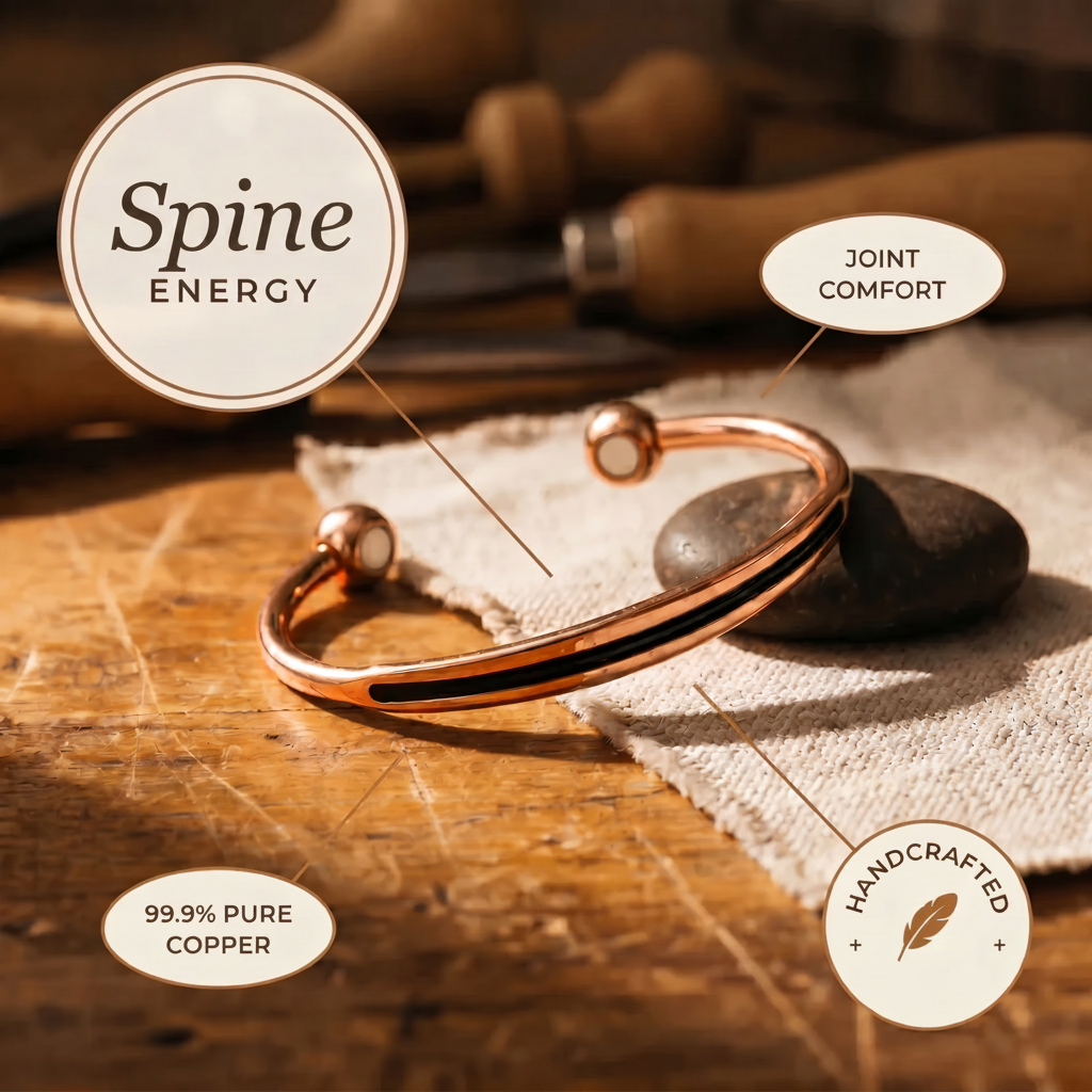 Bracelet en cuivre Spine - Maison Flavigny