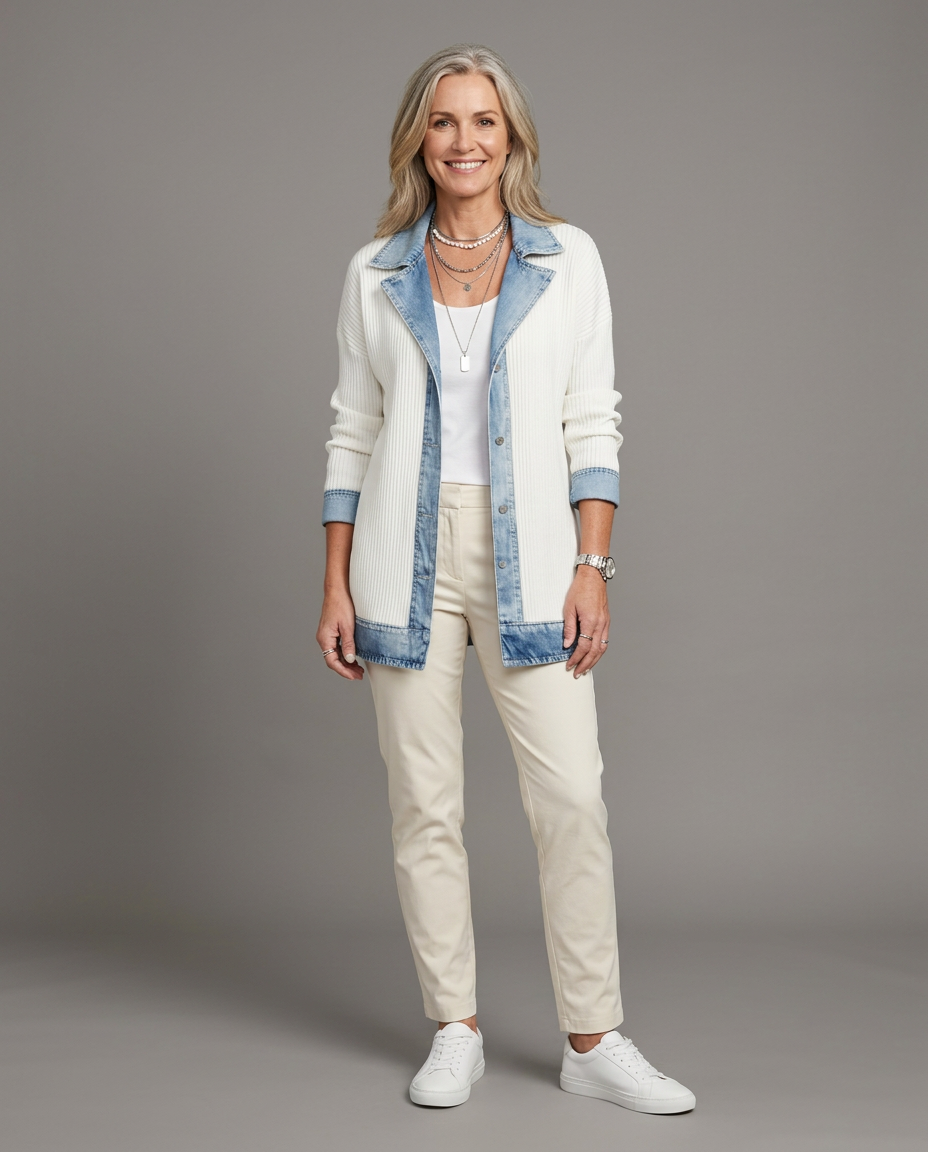 Veste en denim Emilia - Maison Flavigny