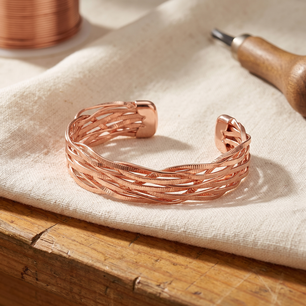 Bracelet en cuivre Wisp - Maison Flavigny
