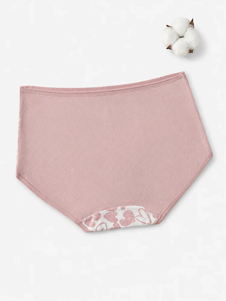 Lot de 5 culottes femme taille haute en coton sans coutures