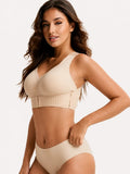 Soutien-gorge push-up sans couture femme, effet maintien du dos