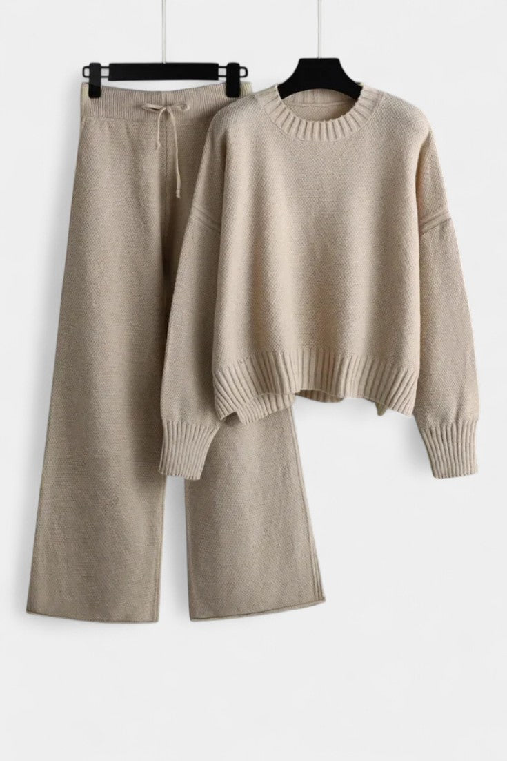 Ensemble coupe décontractée en maille Zoe - Maison Flavigny
