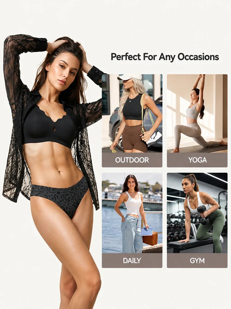 Lot de 5 strings sans coutures anti-camel toe