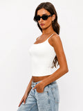 Caraco femme col carré double épaisseur extensible