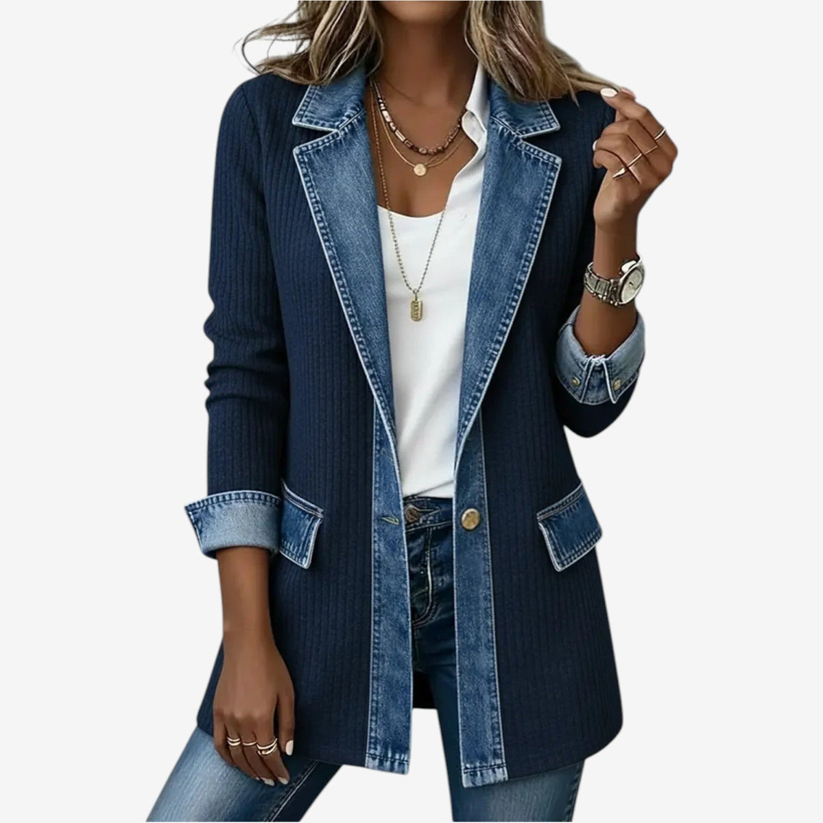 Veste en denim Emilia - Maison Flavigny