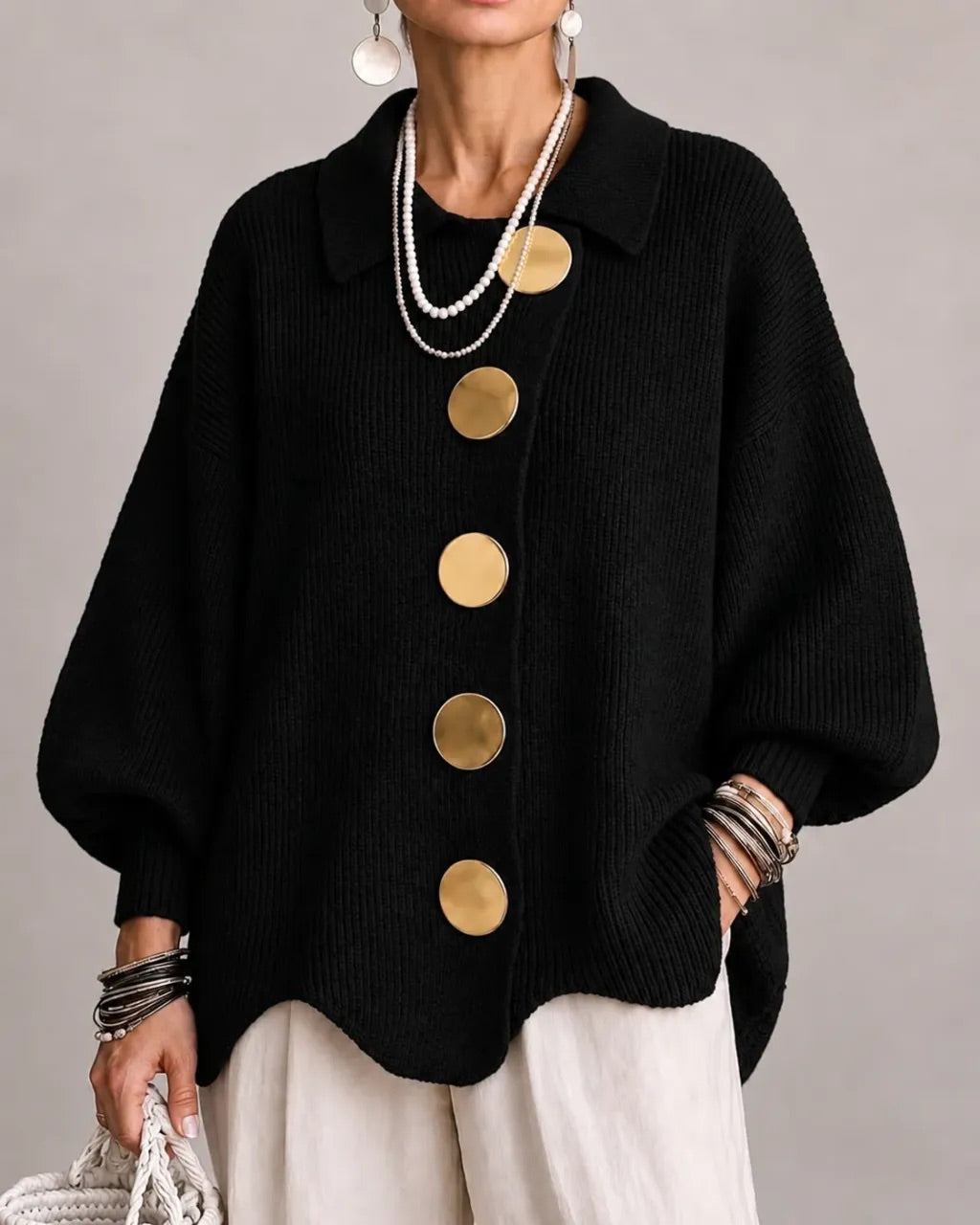 Cardigan oversize Karina - Maison Flavigny