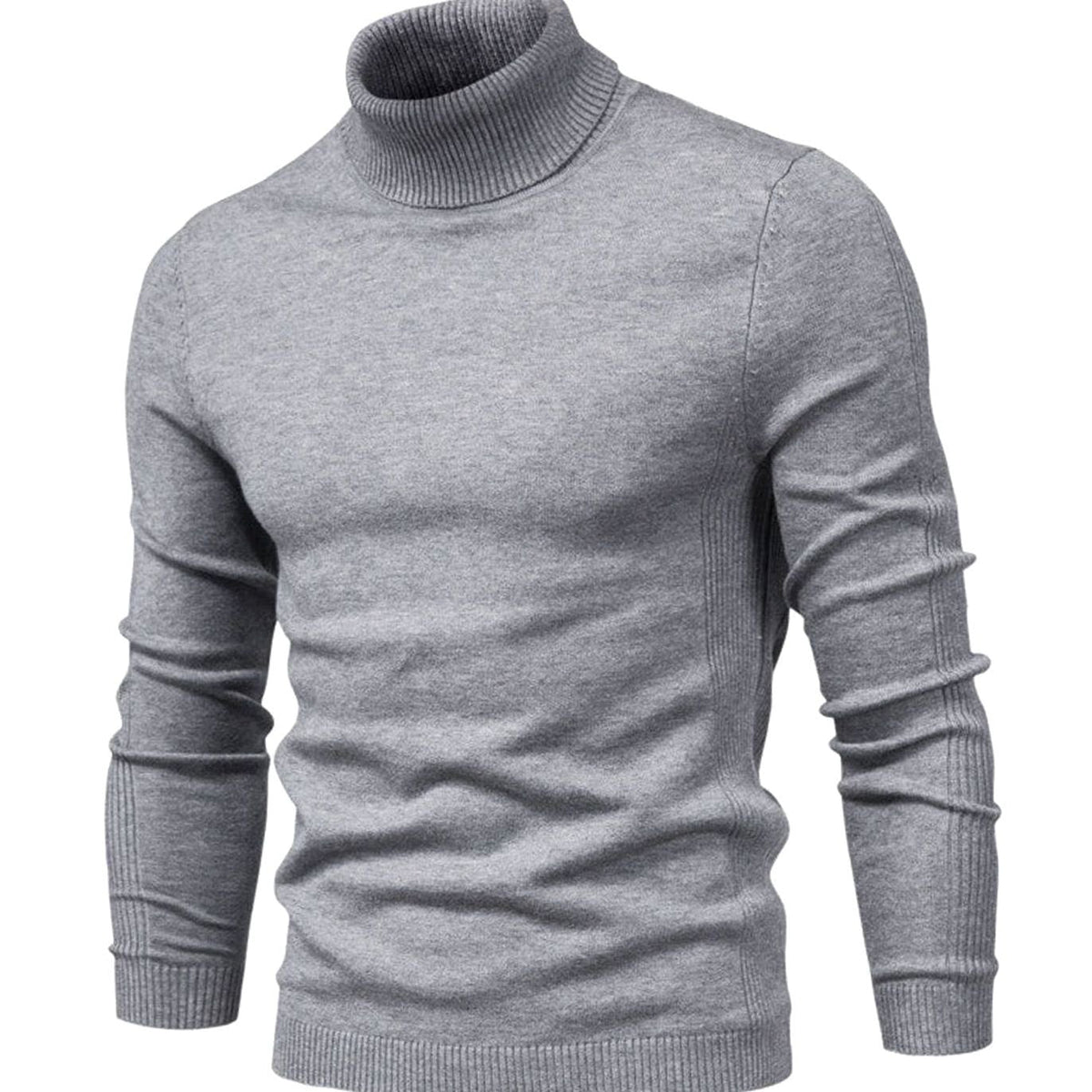 Pull à col roulé en maille - Maison Flavigny