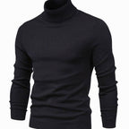 Pull à col roulé en maille - Maison Flavigny